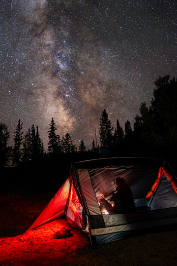 Sky View Tents' Backpacker Tent under a starry sky (Photo: Frankie Spontelli)