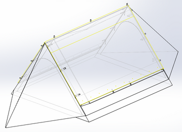 Graphic design rendering of Sky View Tents Gen2 XL to be released March 2026