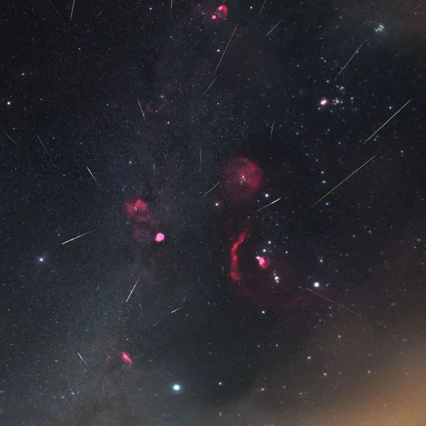 Meteors in the Orionid meteor shower