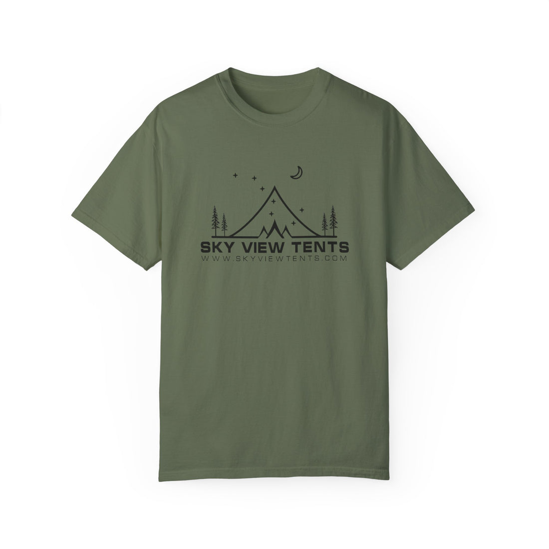 Unisex Sky View Tent Logo T-shirt