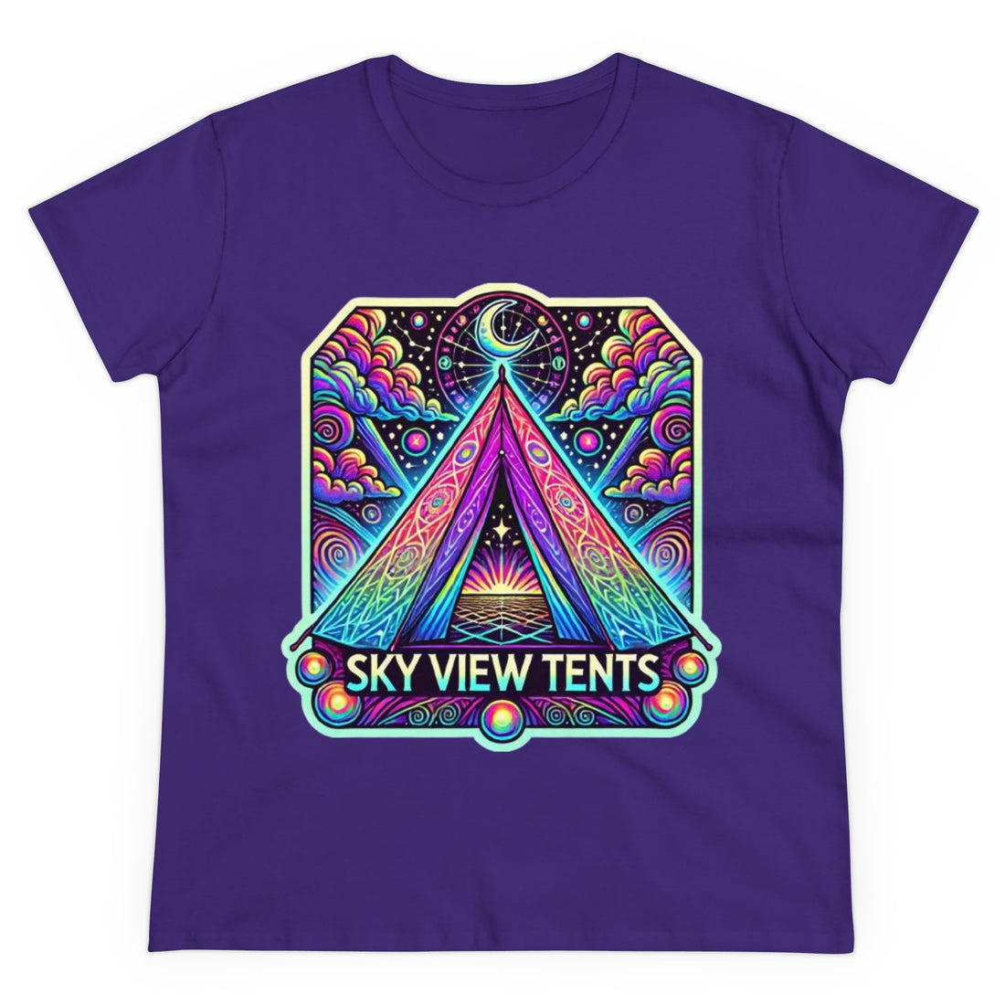 Women's Midnight Tapestry Cotton Tee