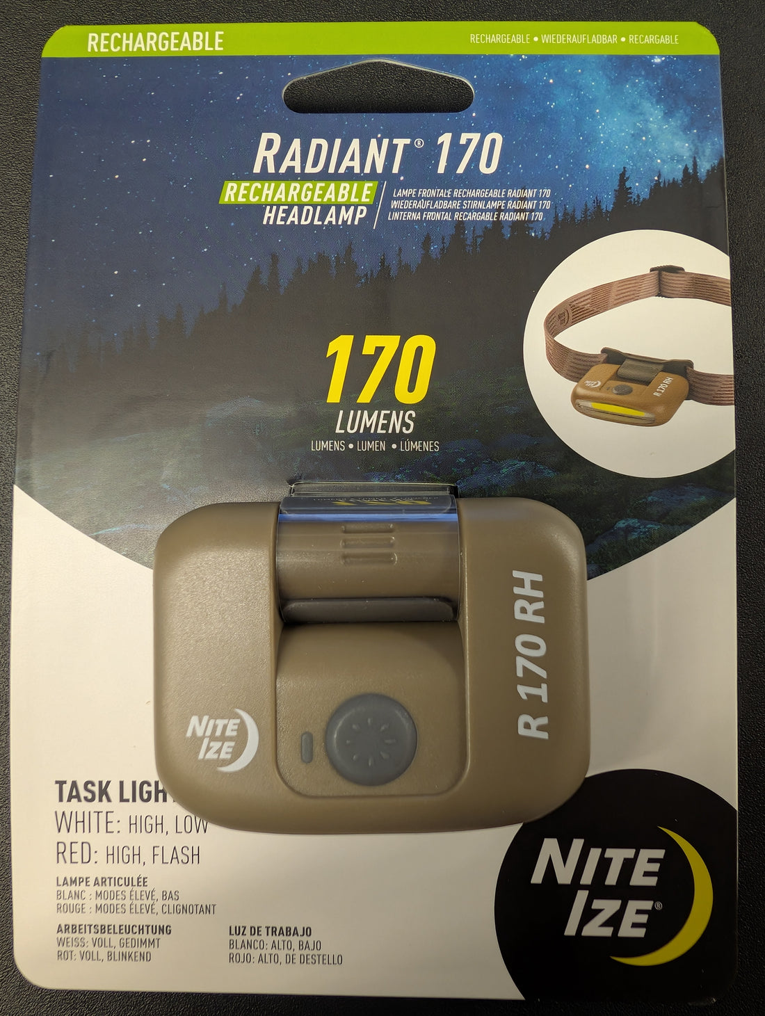 Nite Ize Radiant 170 rechargeable headlamp