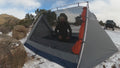 video showing how internal rainfly functions on a stargazing tent