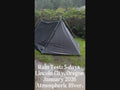 video of rain testing a stargazing tent