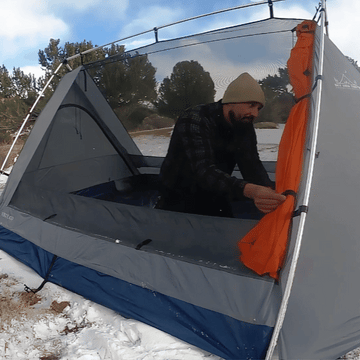 video of closing patent-pending rainfly